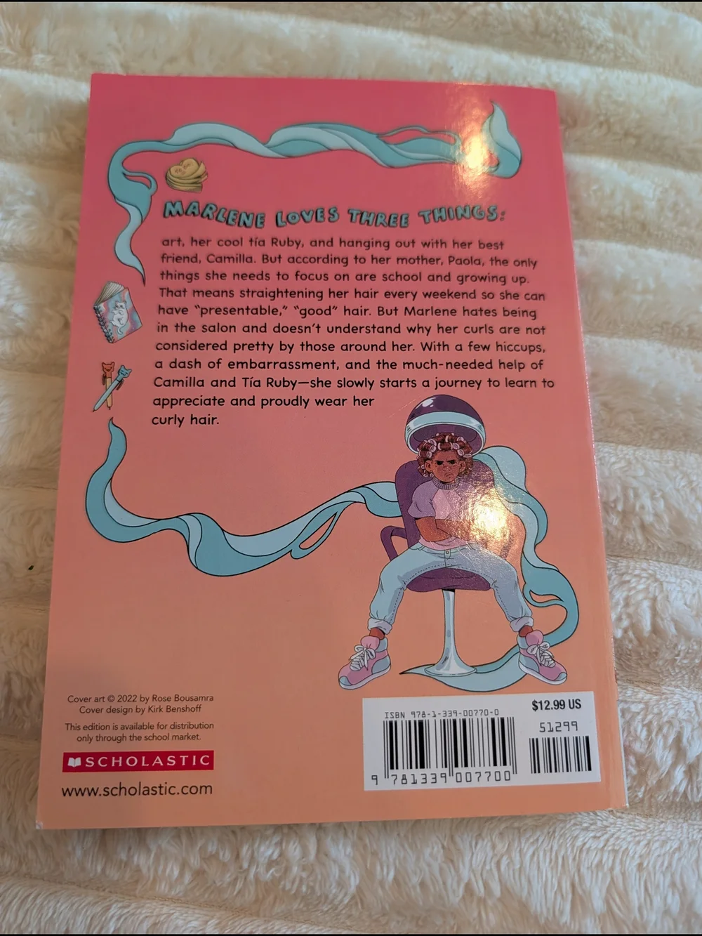 Frizzy by Claribel A. Ortega is a middle-grade graphic novel